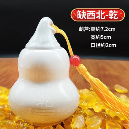 fengshui Lucky Home Office Ornaments 道家五路财神聚宝盆 Golden Wealth Bowl 金属贴招财令