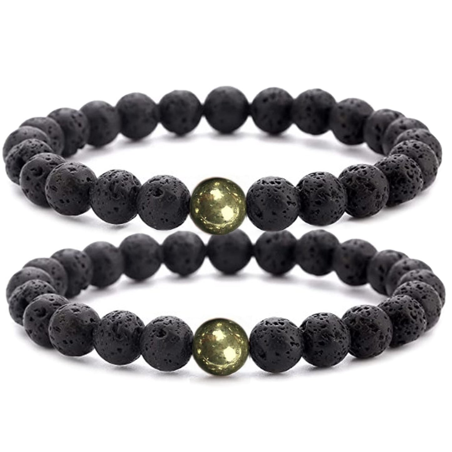 WFJ Black Obsidian Hematite Triple Protection Bracelets Set - Tiger Eye Beaded Natural Stone Bracelet for Men Women Gemstone (10MM)