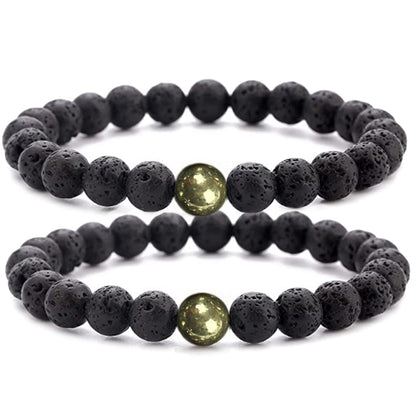 WFJ Black Obsidian Hematite Triple Protection Bracelets Set - Tiger Eye Beaded Natural Stone Bracelet for Men Women Gemstone (10MM)
