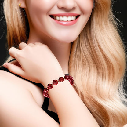 Cinnabar Zodiac Harmony Bracelet, Feng Shui Trine & Sextile Amulet for Good Luck, Spiritual Jewelry for Men & Women.