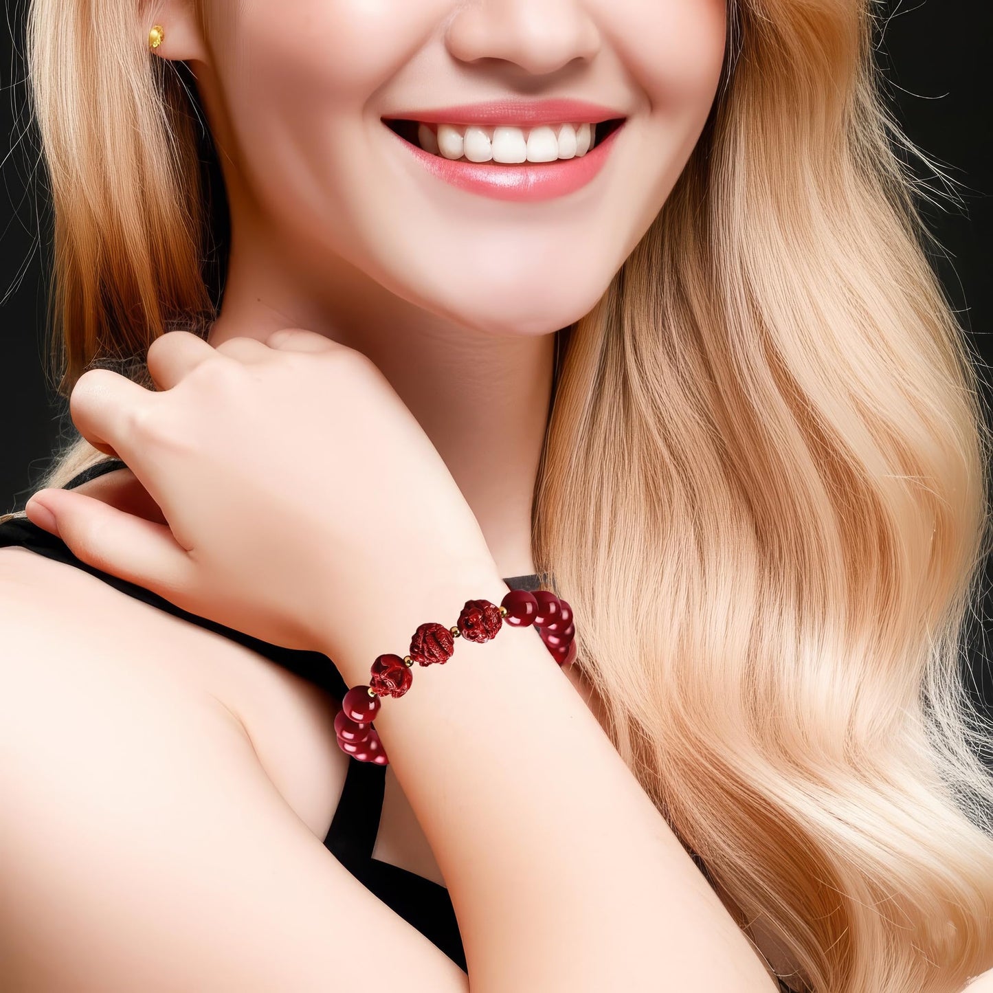 Cinnabar Zodiac Harmony Bracelet, Feng Shui Trine & Sextile Amulet for Good Luck, Spiritual Jewelry for Men & Women.